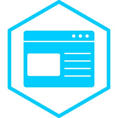 Ağ simgesi. Basit tasarım