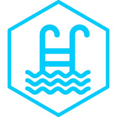 Yüzme havuzu. Web simgesi