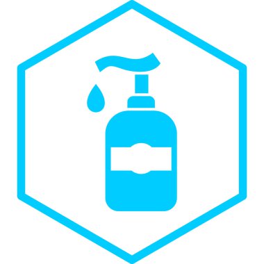 Bir şişe simgesinin vektör illüstrasyonu