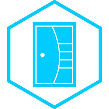 kapı simgesi vektör illüstrasyonu