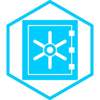 Güvenli simge, vektör illüstrasyonu basit tasarım