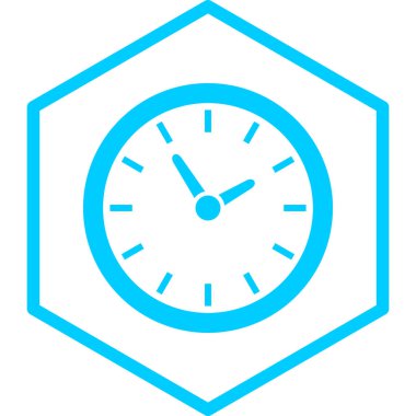 Saat. Web simgesi basit tasarım