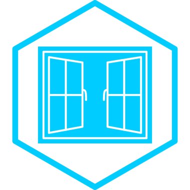 Modern pencere vektör simgesini aç