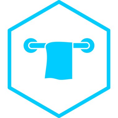 Havlu simgesi. vektör illüstrasyonu