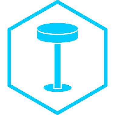 Sandalye. Web simgesi basit illüstrasyon