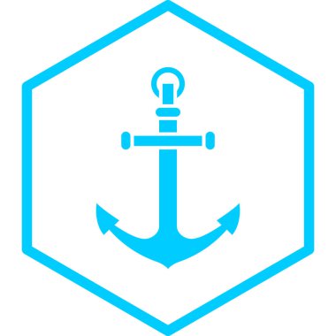 Çapa simgesi, vektör çizimi