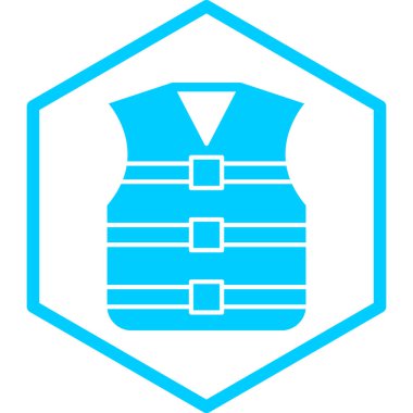 Yelek. Web simgesi basit illüstrasyon