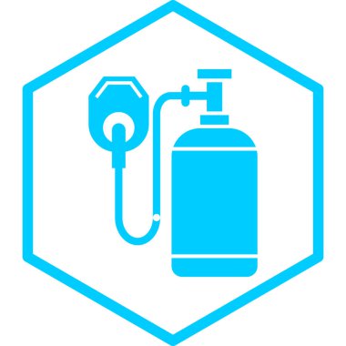 Yağ pompası ikonu. Web için gaz söndürücü vektör simgelerinin basit bir gösterimi