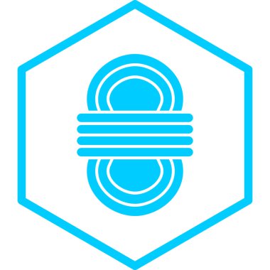 Bir kalkan simgesinin vektör illüstrasyonu