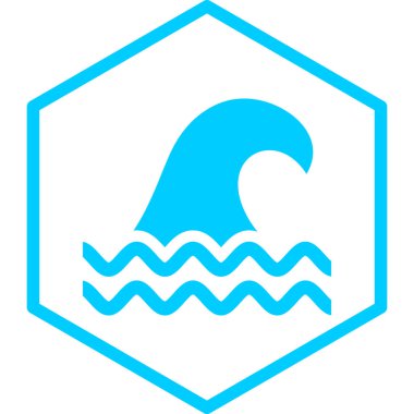 Su. Web simgesi basit illüstrasyon