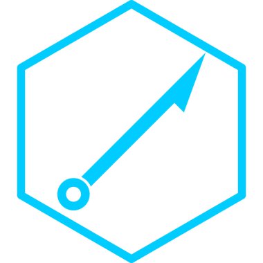 Ok. Web simgesi basit illüstrasyon