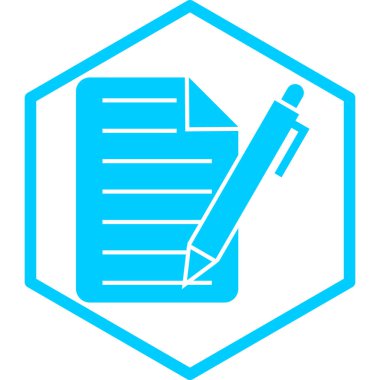 Belge. Web simgesi basit illüstrasyon