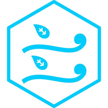 Mavi bir deniz dalgasının vektör çizimi