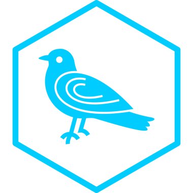 Kuş. Web simgesi basit illüstrasyon