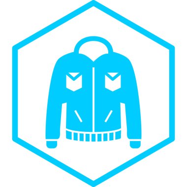 Ceket. Web simgesi basit illüstrasyon