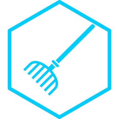 Bir paspas simgesinin vektör illüstrasyonu