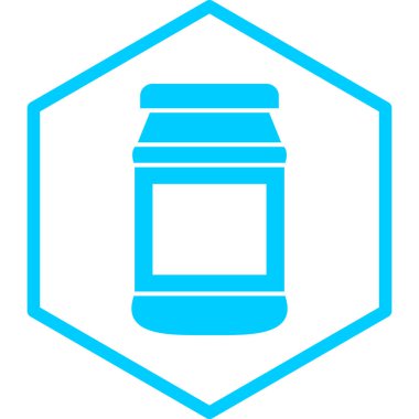 Kavanoz simgesi, vektör çizimi