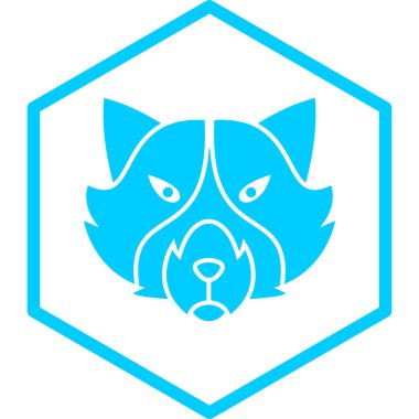 Kedi. Web simgesi basit illüstrasyon