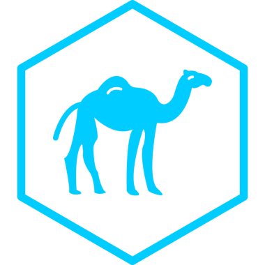 Deve ikonu vektör çizimi