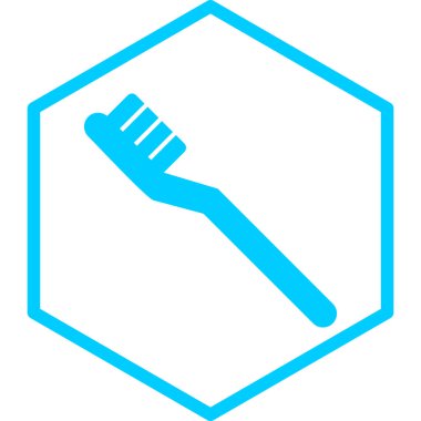 Diş fırçası. Web simgesi basit illüstrasyon