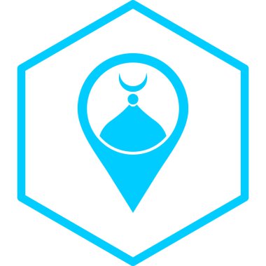 konum. Web simgesi basit illüstrasyon