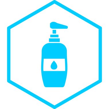 Bir şişe simgesinin vektör illüstrasyonu