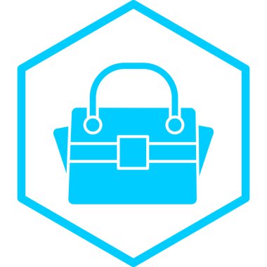 Çanta. Web simgesi basit illüstrasyon