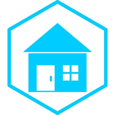 Ev. Web simgesi basit illüstrasyon