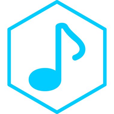 Müzik notası. Web simgesi