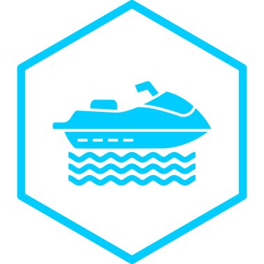 Yolcu gemisi simgesi. Web tasarımı için tekne vektör simgelerinin basit çizimi