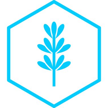 Yaprak. Web simgesi basit illüstrasyon