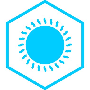 Güneş Simgesi Vektör illüstrasyonu