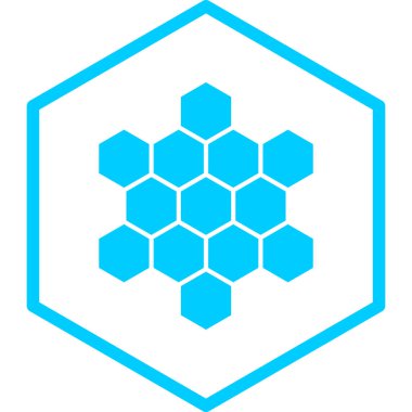 Bal peteği. Web simgesi basit illüstrasyon