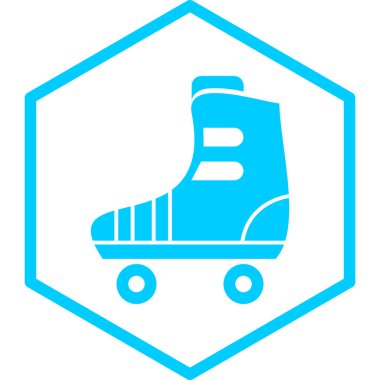 Paten ikonu. vektör illüstrasyonu