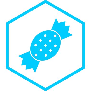 Şeker ikonu. vektör illüstrasyonu