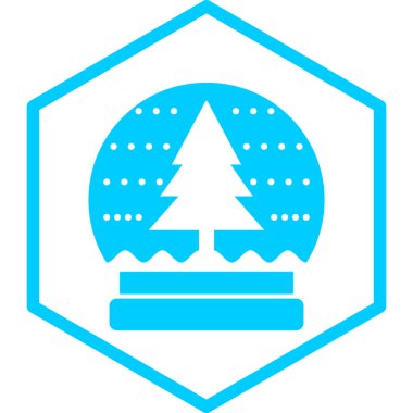 Noel ağacı simgesi vektör illüstrasyonuName