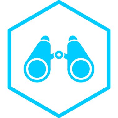 dürbün simgesi vektör illüstrasyonu