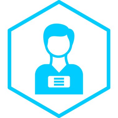 Kimlik kartı. Basit resimleme