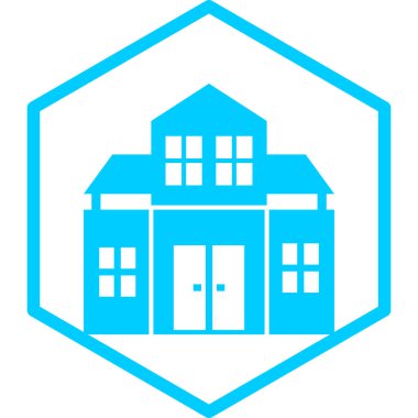 Ev. Web simgesi basit illüstrasyon