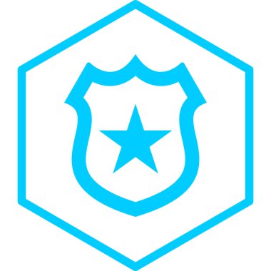 Kalkan. Web simgesi basit illüstrasyon