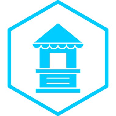 Modern yapı simgesinin vektör illüstrasyonu