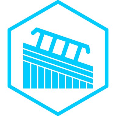 Bir okul simgesinin vektör illüstrasyonu