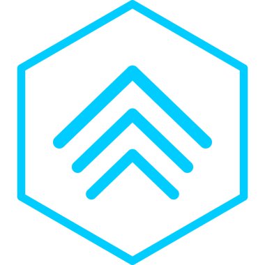 up arrow. web icon simple illustration