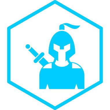 Bir robot simgesinin vektör illüstrasyonu