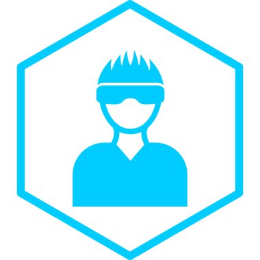 İnsan simgesinin vektör illüstrasyonu