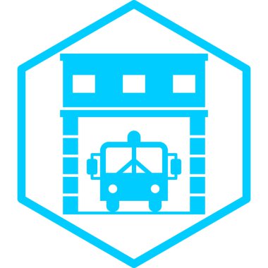 ambülans vektör düz simgesi