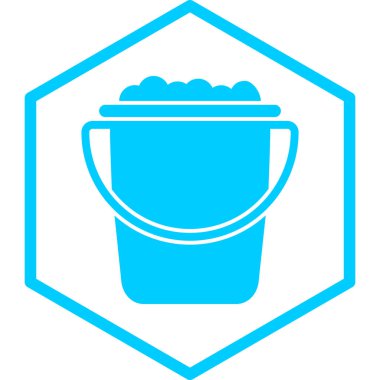 Kova. Web simgesi basit illüstrasyon