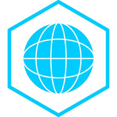 Dünya haritası. Web simgesi