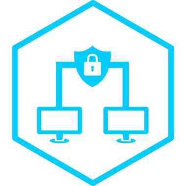 Bilgisayar ağı. Basit resimleme