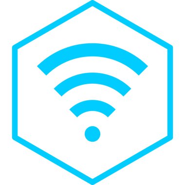 Kablosuz. Web simgesi basit illüstrasyon